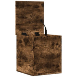 Storage Box Smoked Oak 40x42x46 cm Engineered Wood 840650