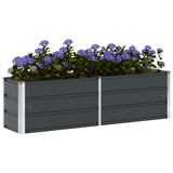 Planter Anthracite 160 x 40 x 45 cm Steel 42018186