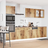 ZNTS 7 Piece Kitchen Cabinet Set Kalmar Old Wood Engineered Wood 3314739