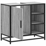 Bathroom Sink Cabinet Grey Sonoma 65x33x60 cm Engineered Wood 849287