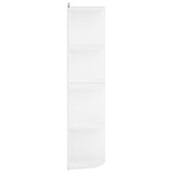 Corner Shelf 4-Tier 41.5 x 41.5 x 143 cm Engineered Wood White 8016334