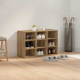 Shoe Cabinet Artisan Oak 77.5 x 30 x 51 cm Engineered Wood 875207