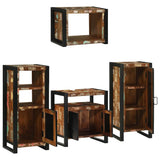 Bathroom Furniture Set 4 pcs Multicolour Solid Reclaimed Wood 3305681