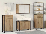 Bathroom Furniture Set with Drawer Artisan Oak Engineered Wood 3403057