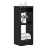 Side Cabinet Black Engineered Wood 899835