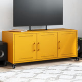 TV Cabinet Mustard Yellow 100.5x39x43.5 cm Steel 846647