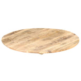 ZNTS Table Top Solid Mango Wood Round 15-16 mm 70 cm 286002