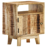 Bedside Table 40x30x50 cm Rough Mango Wood 320928