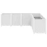 Garden Planter White 160x160x53 cm PP 367869