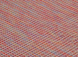 Outdoor Flatweave Rug 160x230 cm Red 340825