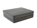 Cord compression ottoman made of soft, skin-friendly cord fabric,With 2 high-density foam blocks for W3779P501273