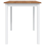 5 Piece Dining Set Brown and White 240884