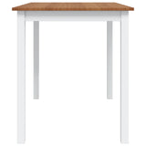 5 Piece Dining Set Brown and White 240884