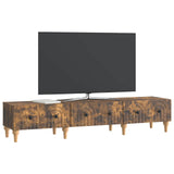 TV Cabinet Smoked Oak 147 x 34.5 x 30 cm Engineered Wood 894250