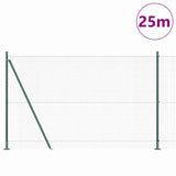 Welded Wire Fence with Concrete Base 25 x 1.5 m 3352450