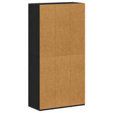 Bookcase Black Oak 66x30x130 cm Engineered Wood 862397