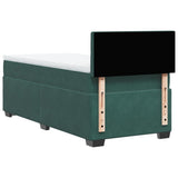 Box Spring Bed with Mattress Dark Green 80x200 cm Velvet 3286177