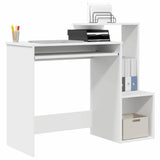 Desk with Drawer White 106 x 41 x 88.5 cm Engineered Wood 869466