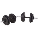 Workout Bench with Weight Rack, Barbell and Dumbbell Set 90 kg 275371