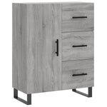 Highboard Grey Sonoma 69.5x34x180 cm Engineered Wood 3189475