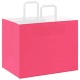Paper Bags 250 pcs with Handles Pink 32x22x24 cm 4101903