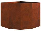Corner Planter Rusty 45 x 45 x 50 cm Weathering steel 883674