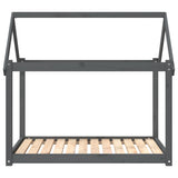 Dog Bed Grey 111x80x100 cm Solid Wood Pine 822219