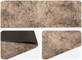 Kitchen Rug Brown Concrete 300 x 60 cm 100% Polyamide Washable 42045706