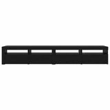 TV Cabinet Set 3 pcs Black oak 240 x 35 x 40 cm Engineered wood 3332522