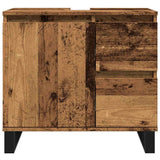 Bathroom Sink Cabinet Old Wood 65x33x60 cm Engineered Wood 857229