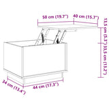 Coffee Table White 40x50x35 cm Solid Wood Pine 813411