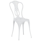 Bistro Set White Cast aluminium Small Durable Bistro Set 317752