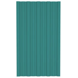Roof Panels 36 pcs Galvanised Steel Green 80x45 cm 317200