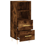 ZNTS Sideboard Smoked Oak 34.5x34x90 cm Engineered Wood 828657