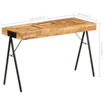 Writing Table Solid Mango Wood 118x50x75 cm 246338
