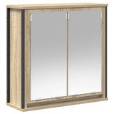 2 Piece Bathroom Furniture Set Sonoma Oak Engineered Wood 3328390