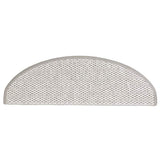 Stair Mats Self-adhesive Sisal-Look 15 pcs 65x21x4 cm Platina 326870