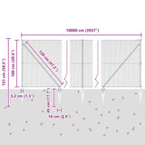 Welded Wire Fence with Spikes 100 x 1 m 3353448