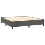 ZNTS Bed Frame without Mattress Dark Grey Super King Velvet 3121227