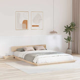 Bed Frame Brown 140 x 200 cm Wood 872398