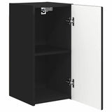 TV Wall Cabinet 2 pcs Black 30 x 31 x 60 cm Engineered Wood 892272