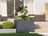 Planter Anthracite 80x80x80 cm Steel 860782