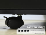 Multi-Storage Printer Stand Unit Office Desk Side Mobile Storage w/ Wheels Modern Style 60L x 50W x T3398P340956