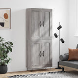Highboard Grey Sonoma 69.5x34x180 cm Engineered Wood 3199719