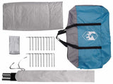 Tipi Tent with Roof Blue 18-Person Polyester and Steel 42028620