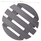 Plant Trolleys 4 pcs Grey 30x7,5 cm WPC 3143924