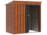 Garden Sheds Brown 137 x 81 x 180 cm Metal 42011292