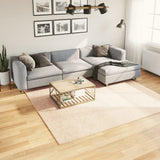Rug HUARTE Short Pile Soft and Washable Beige 240x240 cm 375025