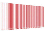 Awning Replacement Fabric Red and White 6x3.5 m Polyester 367723