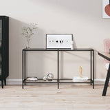 Console Table Transparent 140x35x75.5 cm Tempered Glass 331694